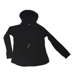 Michael Kors Womens‎ Black Hoodie Sweatshirt Size S (Read description)